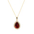 Комплект "Debesu Piliens (Siam)" с кристаллами Swarovski™